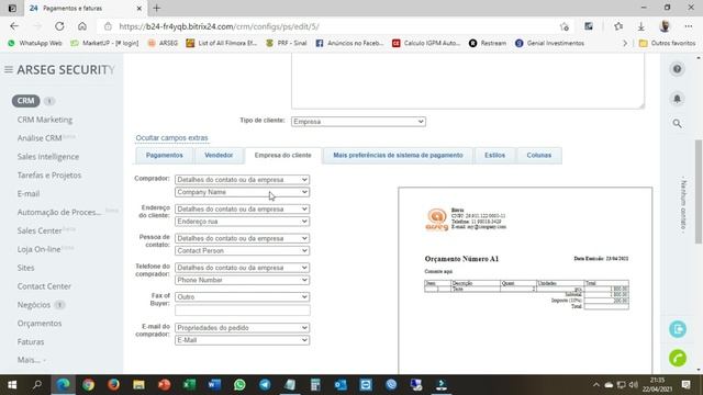 ✅ Sistema e APP Gratuito ? Com modelos de Orçamentos e Contratos BITRIX24 Video 2 Faturas #crm смотреть онлайн