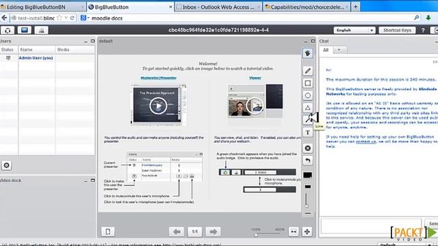 Moodle for Training and Professional Development Tutorial: Web Conferencing | packtpub.com смотреть онлайн