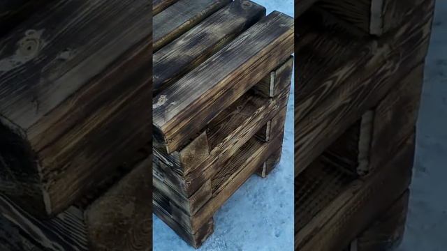 декор из остатков бруса смотреть онлайн