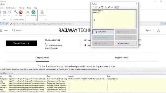 How to scrape Railway Technology website for mining Company Contact Details | Webharvy смотреть онлайн