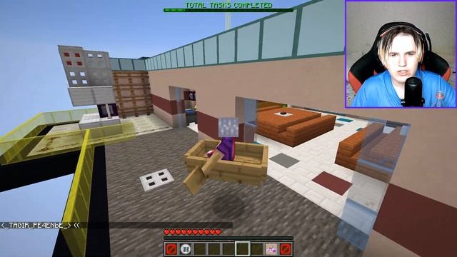 Я ЗАСТРЯЛ НА ЛОДКЕ В БЛОКАХ В AMONG US МАЙНКРАФТ! смотреть онлайн