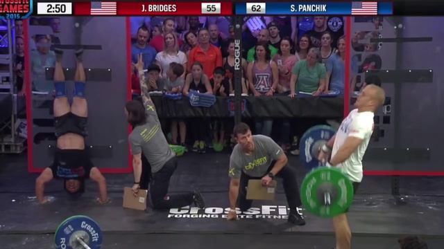 CrossFit Games Open WOD 15.4 - Scott Panchick vs Josh Bridges смотреть онлайн