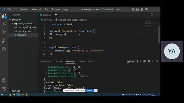 Routing in Express Server, Understanding Request and Response Object in Express Node JS application смотреть онлайн