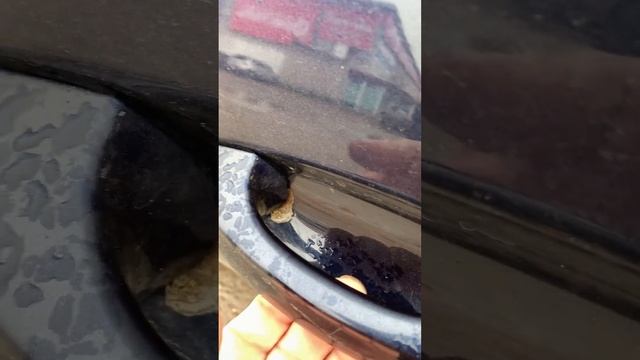 Как пробивает лкп дверной ручкой на Фольксваген гольф 7