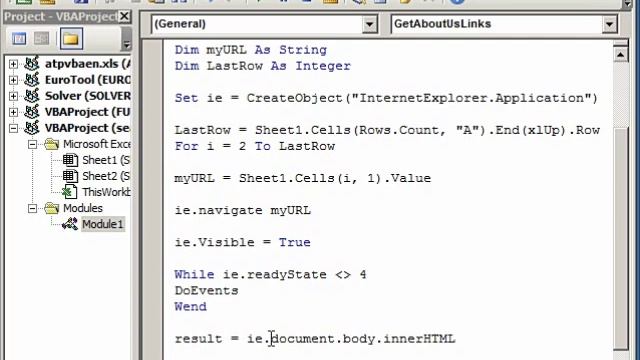 Extract Specific Link from Web Pages using Excel VBA смотреть онлайн