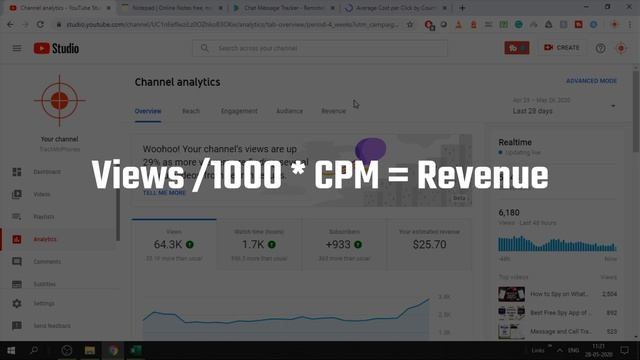 How much one earns with 5000 Subscribers! || How to increase revenue on YouTube смотреть онлайн