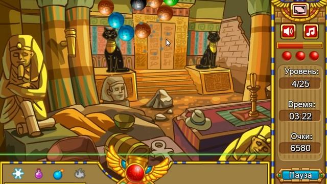 Шарики Пузырьки - Египетская сила, как играть онлайн на Z-Game.XYZ