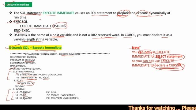 Dynamic SQL Introduction & Its types in Mainframe COBOL DB2 @MainframeGuru смотреть онлайн