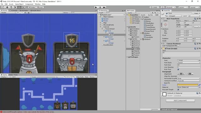Подготовка интерфейса / Tower defense #14 в Unity смотреть онлайн