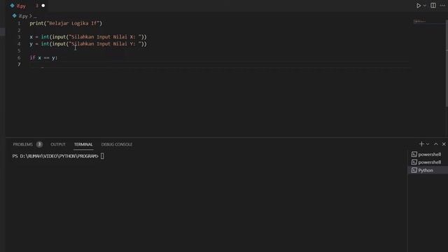 LOGIKA IF PADA PYTHON смотреть онлайн