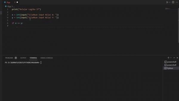 LOGIKA IF PADA PYTHON