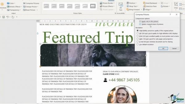 How to Compress Pictures in Microsoft Word: Reduce Image Size