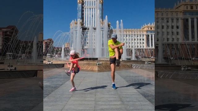 Полсотни видов прыжков за минуту. Мастер-класс по скакалке от папы и дочки в Саранске смотреть онлайн