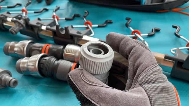 GARDENA хранение садового инструмента Варианты соединения с водопроводным садовым краном Обзор смотреть онлайн