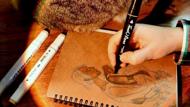 начинаю новый скетчбук ? | оформление первой странички