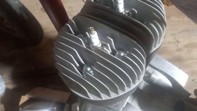 сборка Ява 350/360. Установка двигателя. смотреть онлайн