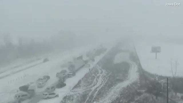 Гололед в США