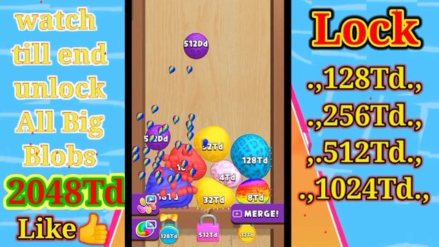 Blob Merge 3D | Good Luck Color  Blob (2048Dd) 3d 2048 Ball 3d Video Games Android, IOS New Update#