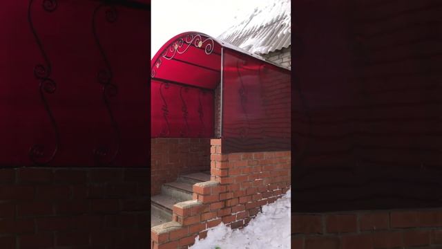 Козырёк над входом своими руками с элементами холодной смотреть онлайн