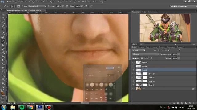 Arteezy as Genji | Photoshop Speed Art смотреть онлайн