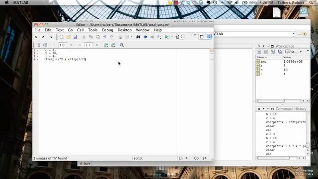 Script M-Files in MATLAB смотреть онлайн