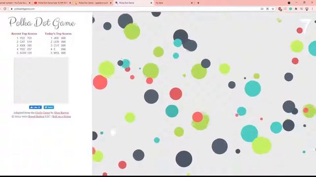 Polka Dot Game - Size 10 in 5s117ms [World Record] смотреть онлайн