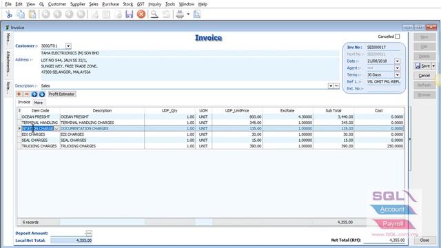 SQL Account - Forwarding & Shipping Company (DIY Script) смотреть онлайн