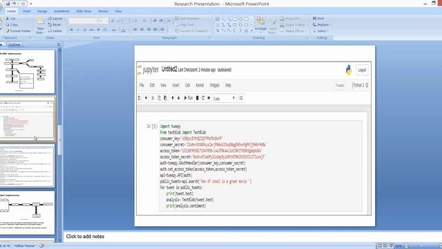 Sentiment Analysis in Twitter Using TextBlob|Project Presentation смотреть онлайн