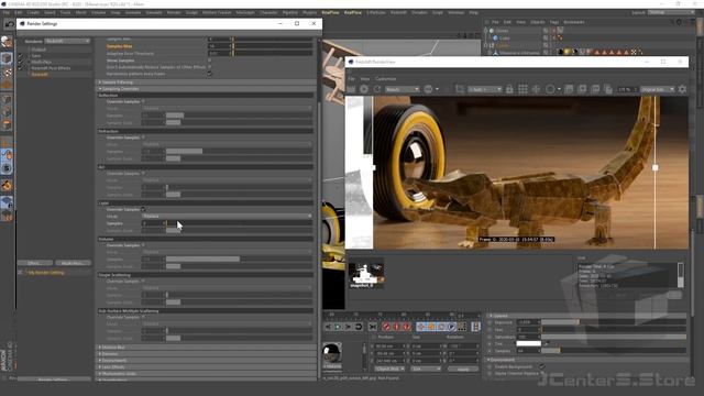 Мини Курс Redshift Render. 4 Урок - Render Settings, Samples, Denoise | Cinema 4D смотреть онлайн