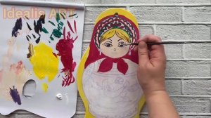 Как раскрасить матрешку акриловыми красками. Мастер-класс