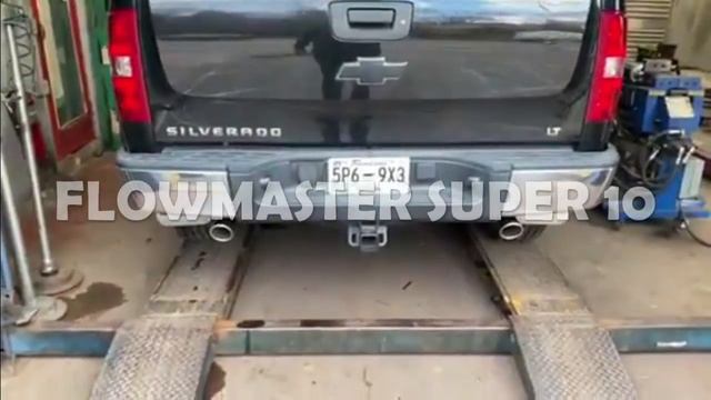 Chevy Silverado 5.3L: STRAIGHT PIPES Vs FLOWMASTER SUPER 10! смотреть онлайн