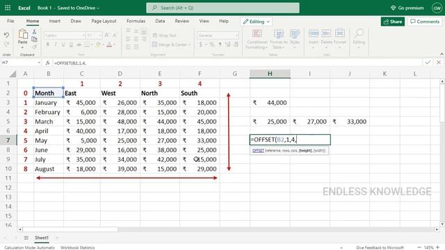 Offset Function in Excel in Tamil смотреть онлайн