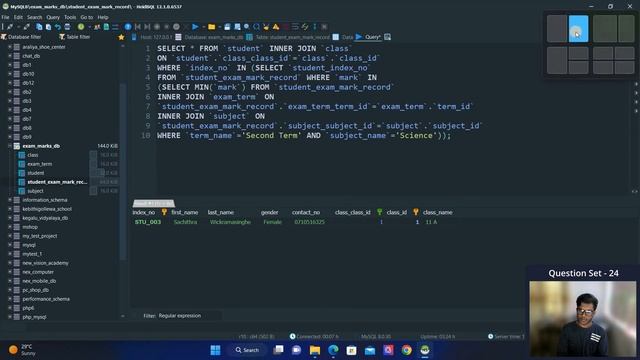 DBMS Question Set 24 | 1st Year | Semester 01 | Java Institute | Nethmina Sandaruwan смотреть онлайн