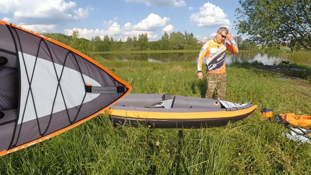Обзор надувной каяк Itiwit 3   [ каяк для рыбалки и Подводной охоты ]