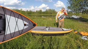 Обзор надувной каяк itiwit 3   [ каяк для рыбалки и Подводной охоты ]