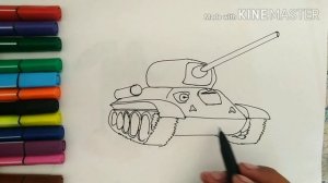 КАК НАРИСОВАТЬ ТАНК ЛЕГКО/HOW TO DRAW A TANK/TANKI RASMINI CHIZISH/ТАНК СУРОТ ТАРТУУ/СУРЕТ САЛУ TАН
