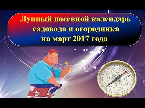 Лунный посевной календарь садовода и огородника на март 2017 года