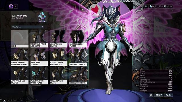 Warframe | Fashion Frame | Saryn Prime : Blooming Plague смотреть онлайн