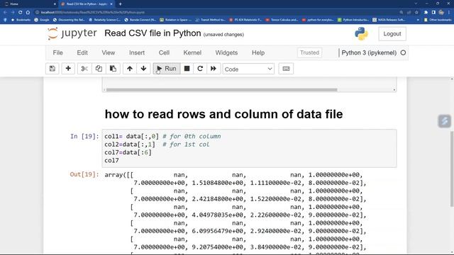 How to read CSV file in Python and Slice array-Numpy | For Absolute beginner| Jupyter Notebook| | смотреть онлайн