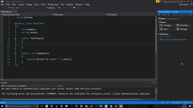 Tutorial Git - Usare Git con Visual Studio (sub eng) смотреть онлайн