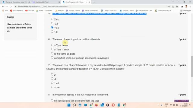 Data Analytics With Python Nptel Assignment 4 Quiz Answers 2022 || Unique Jankari смотреть онлайн