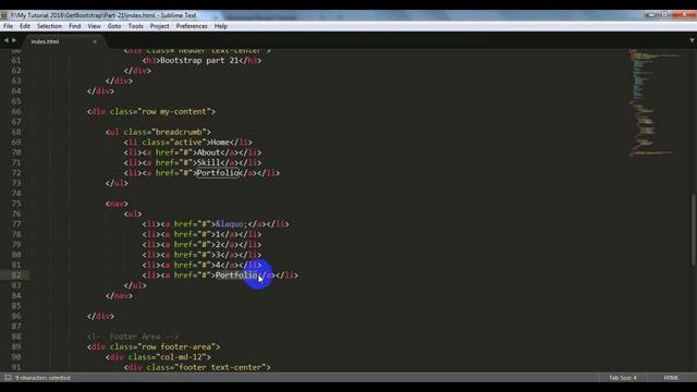 Bootstrap part 21 Breadcrumbs & Pagination смотреть онлайн