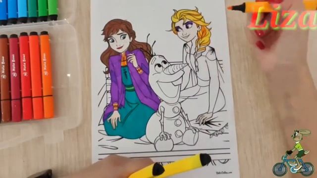 Рисуем красиво | Холодное сердце 2 | Холодное сердце | Эльза | Анна | Олоф | Cold heart | Elsa | смотреть онлайн