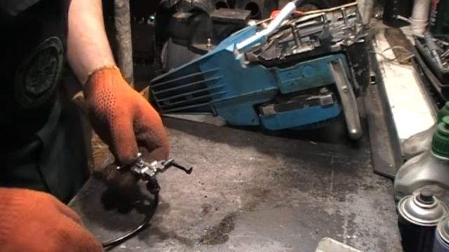 Не подаётся масло на цепь бензопилы Чистка и ремонт системы смазывания смотреть онлайн