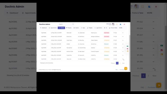 Doclinic Admin - Medical Software Dashboard With Admin Panel смотреть онлайн