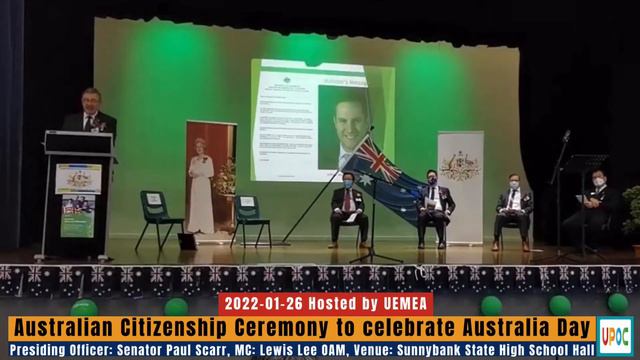 2022-01-26 UEMEA Australian Citizenship Ceremony to celebrate Australia Day at SSHSH смотреть онлайн