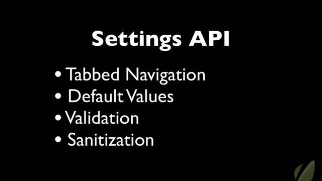 Using the WordPress Settings API смотреть онлайн