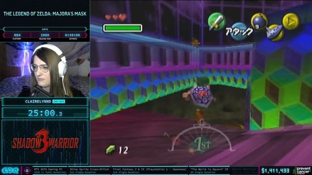 The Legend of Zelda: Majora's Mask by ClaireLynnD in 26:50 - Awesome Games Done Quick 2021 Online