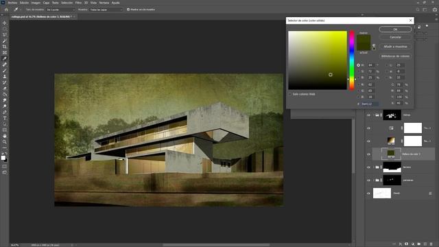? PHOTOSHOP ARQUITECTURA collage con texturas | ILUSTRACION digital TUTORIAL en ESPAÑOL paso a paso смотреть онлайн