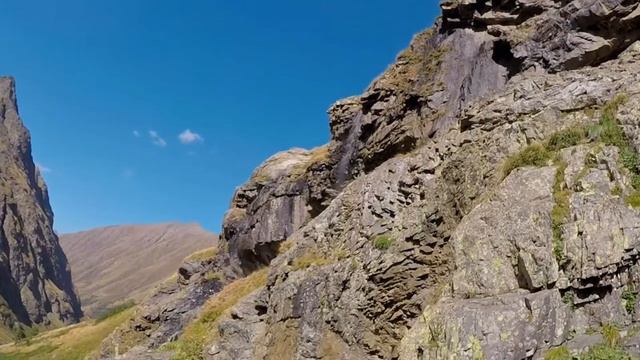 Ущелье Птыш на Домбае. Водопад «Девичьи косы». Дошли до самого ледника смотреть онлайн